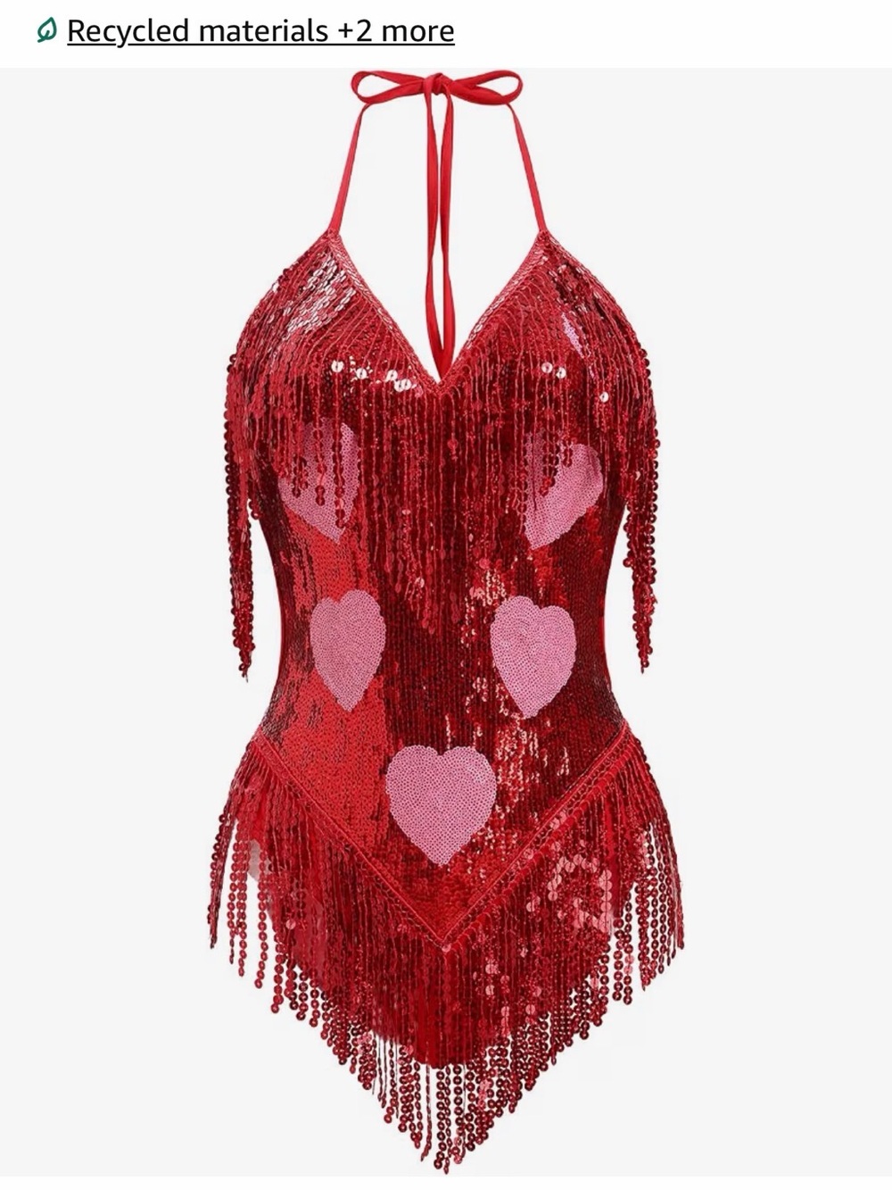 Sequin heart bodysuit